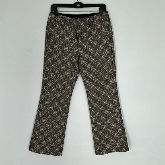 Front Row Shop Jacquard Cropped Pants - Picture 1 of 5